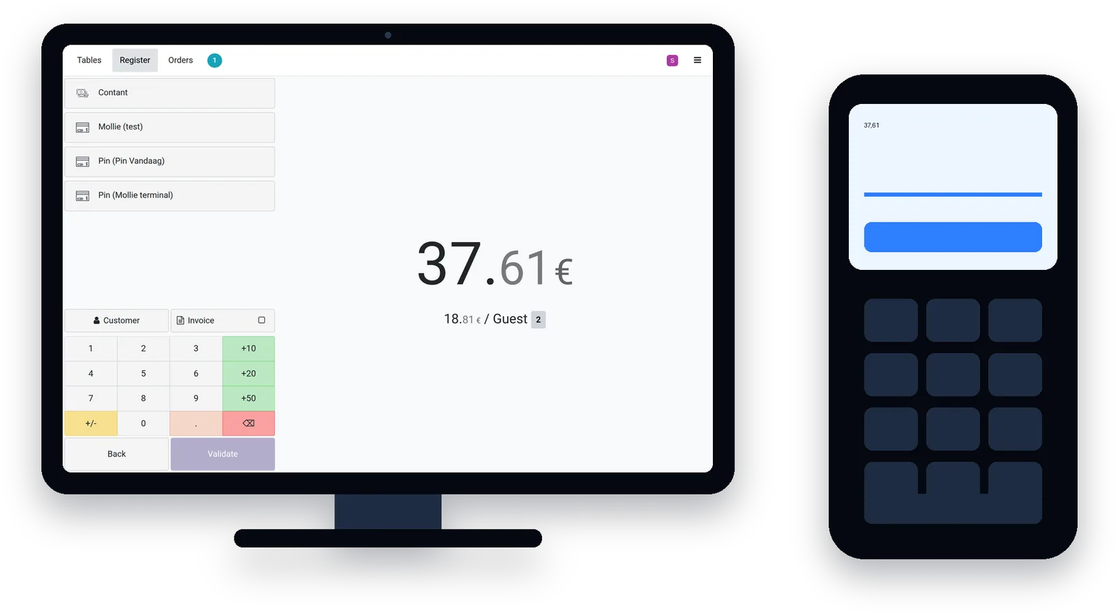 Afrekenen met pin in AtlasPOS (demo)